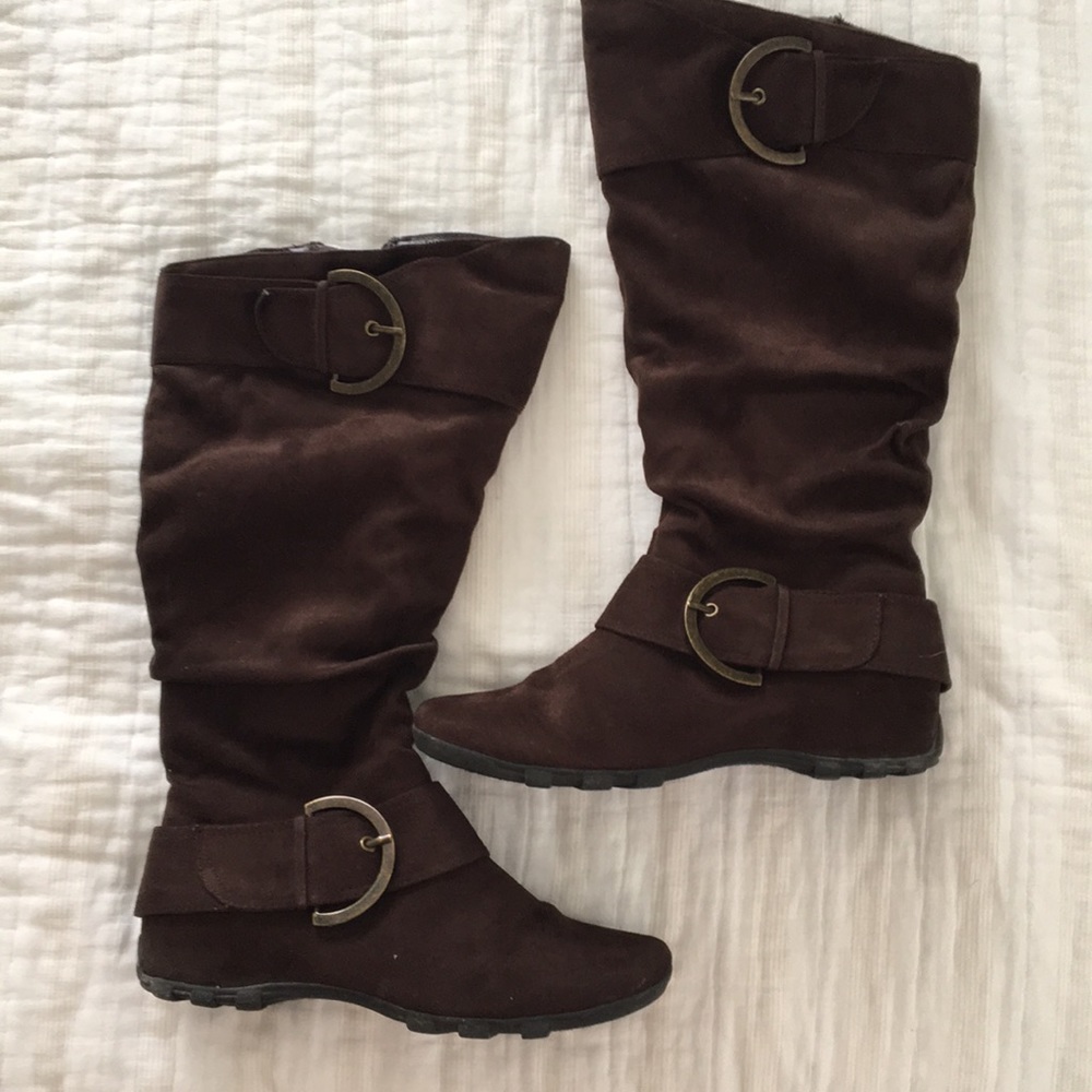 Dark brown boots